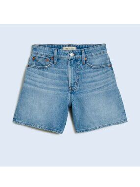Madewell Curvy Perfect Mid-Length Jean Shorts in GRENNAN WASH